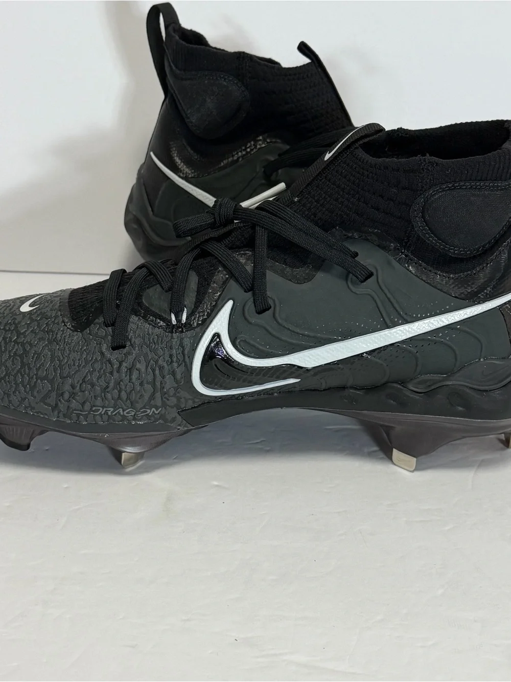 Nike Alpha Huarache NXT Black Metal Baseball Cleats DJ6517-010 Men's Size 11 - Picture 2 of 8